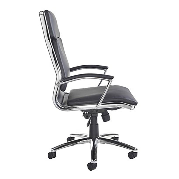 Florence Black Leather Faced Home Office Chair | Home Office Furniture | Ergonomic Home Office Furniture