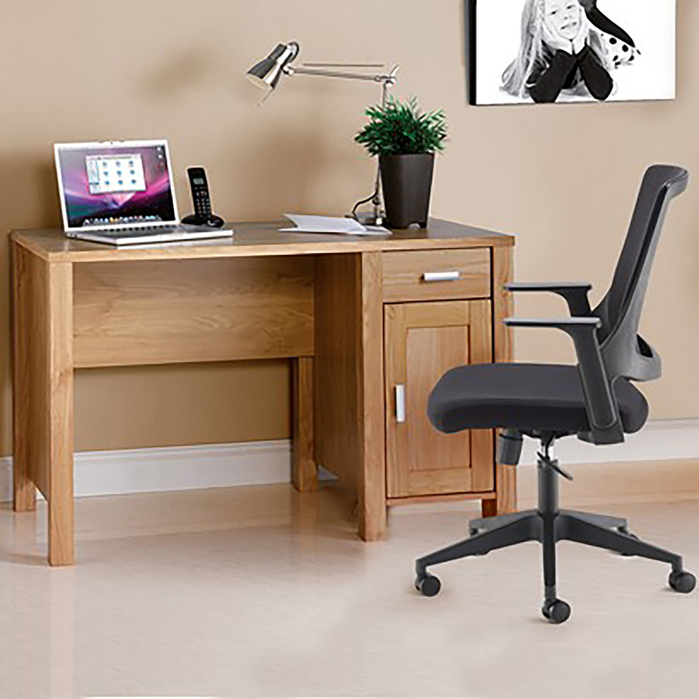 Amazonia Home Office Workstation | Oak Wood Home Office Desk | Study Desk | Home Office Furniture | Home Office Furnishings 
