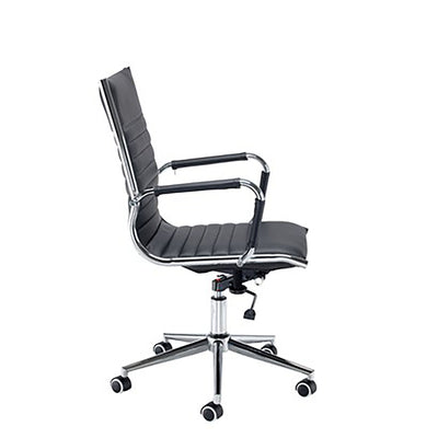 Bari Medium Back Faux Leather Home Office Chair | Home Office Furniture | Ergonomic Office Chair