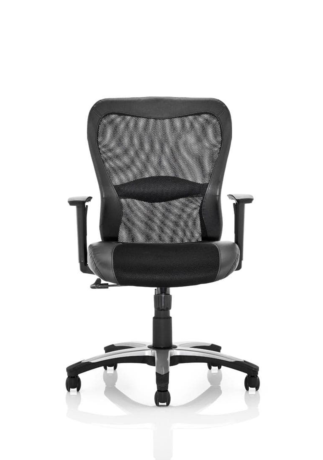 Victor II Exec Home Office Chair | Executive Chair | Home Office Furniture | Leather and Mesh Chair | Chrome detail | Swivel Chair | Swivel Chair with mesh