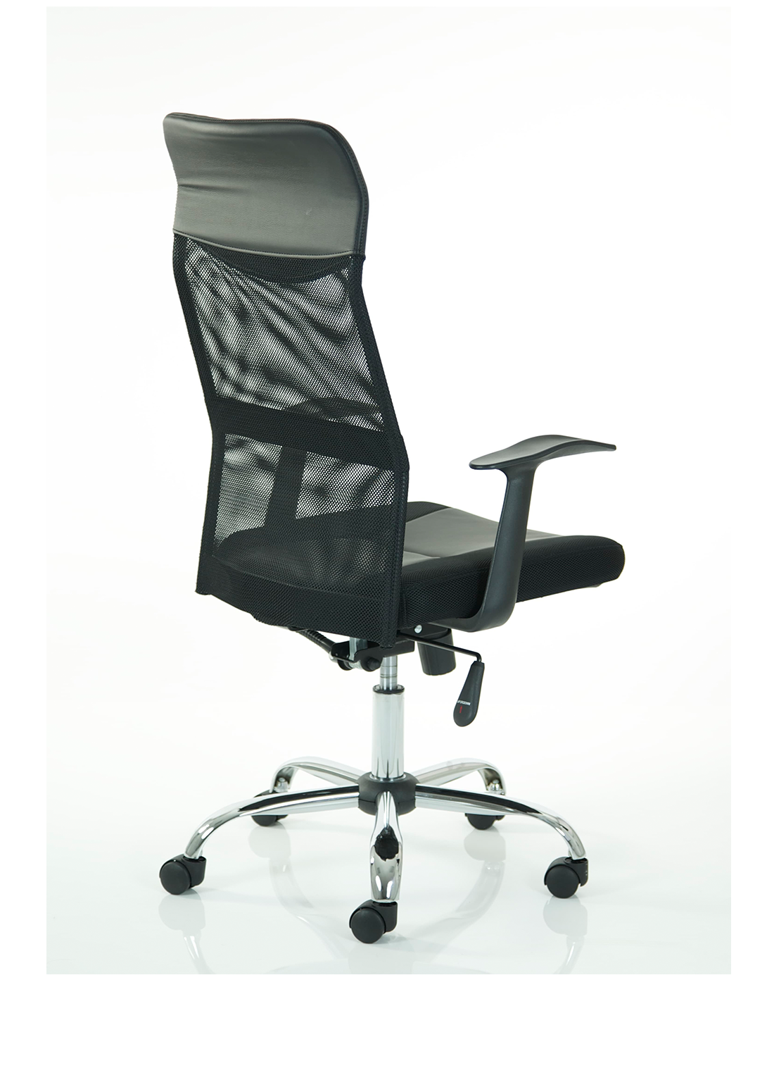 Vegalite Exec Home Office Chair | Executive Chair | Home Office Furniture | Leather and Mesh Chair | Chrome detail | Swivel Chair | Swivel Chair with mesh