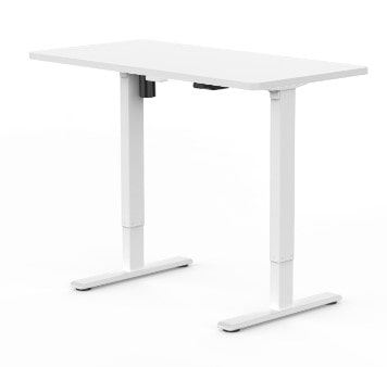 White sit stand desk | white home office desk | electric home office desk | home office furniture