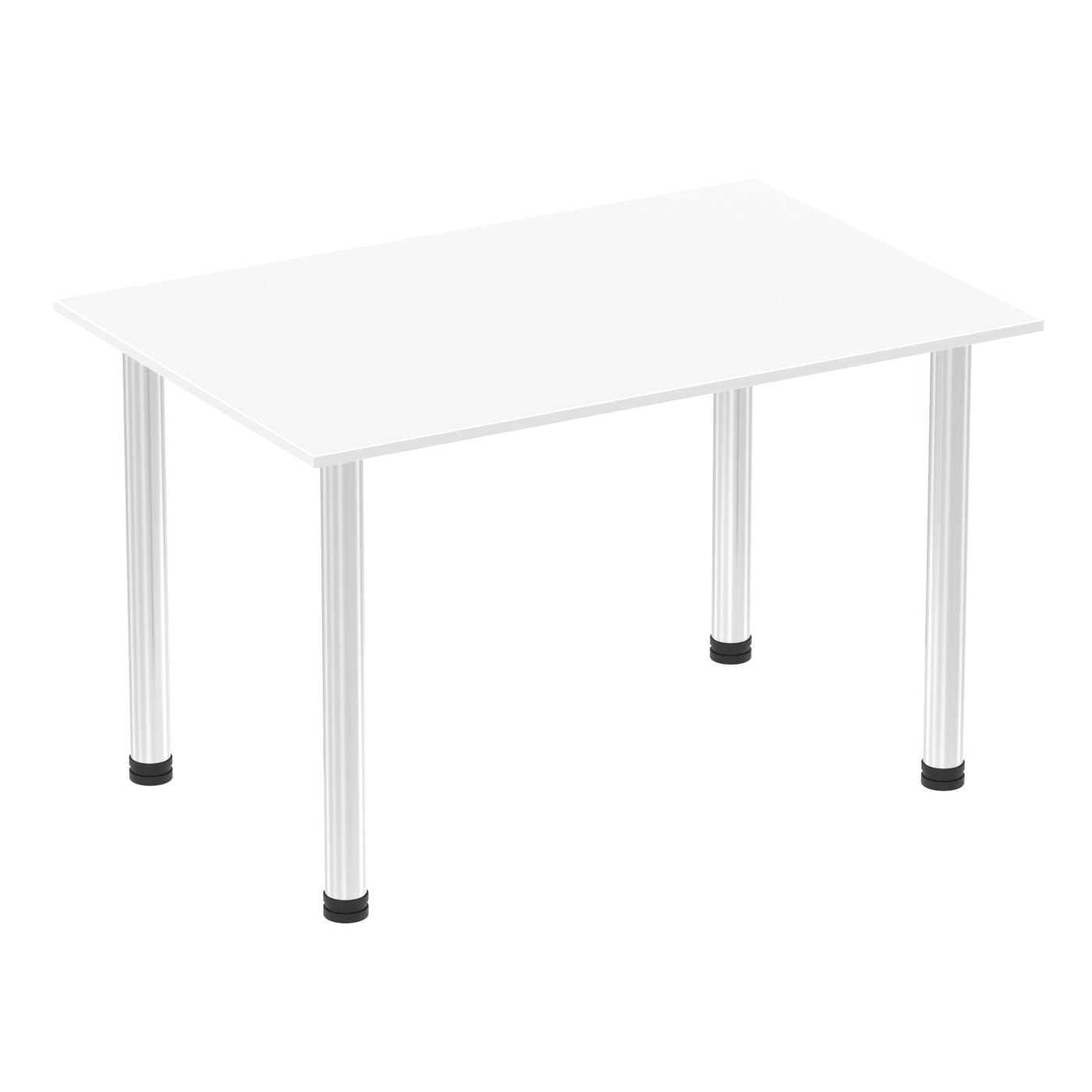 Impulse 1200mm Straight Desk with Post Leg | Home Office Furniture | Wooden Desk | Simple Desk | Homework Desk | Work From Home Desk | Wooden desk with white legs