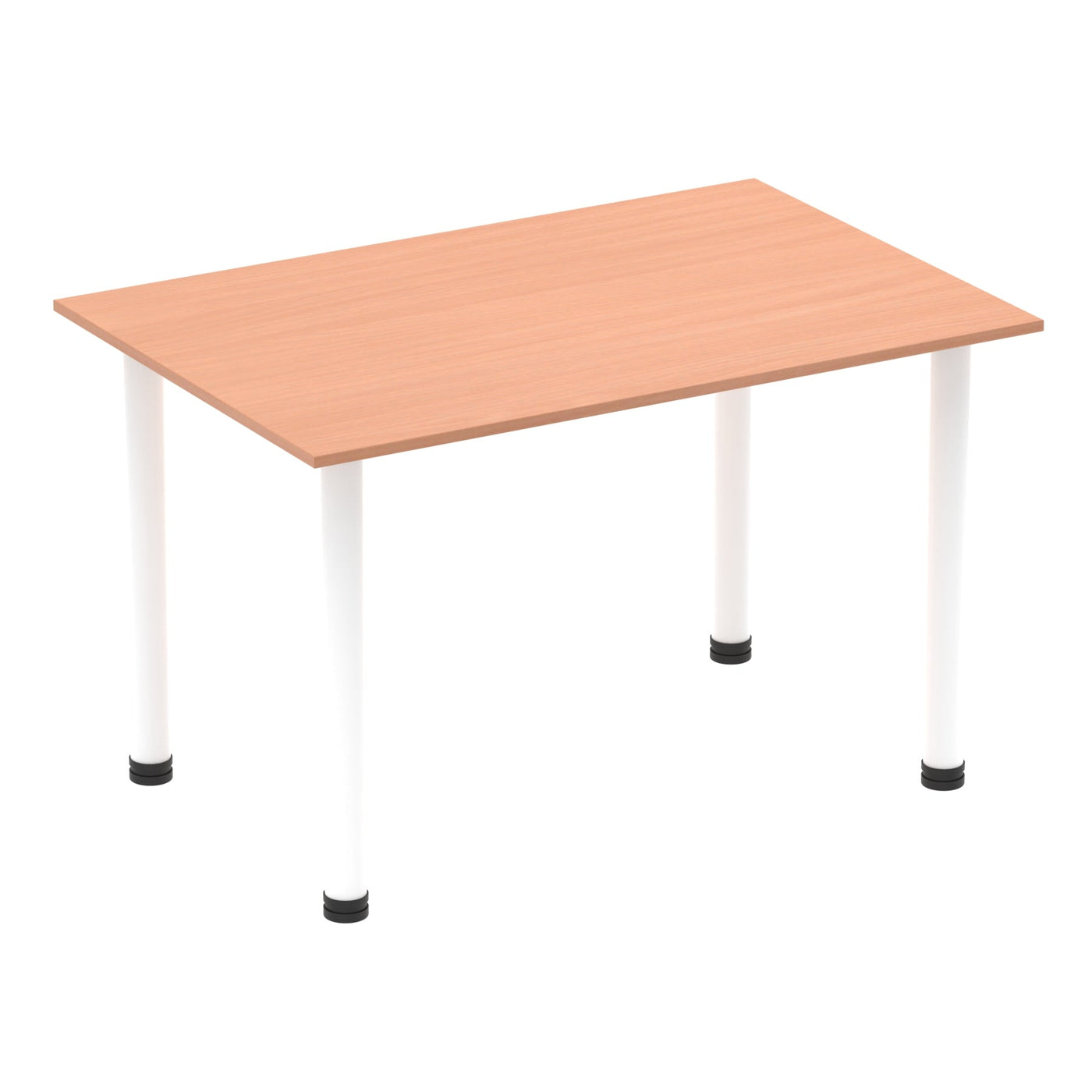 Impulse 1200mm Straight Desk with Post Leg | Home Office Furniture | Wooden Desk | Simple Desk | Homework Desk | Work From Home Desk | Wooden desk with white legs