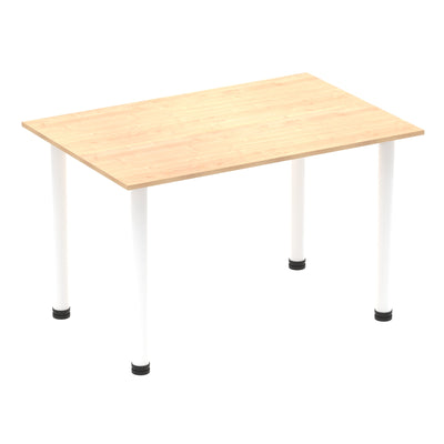Impulse 1400mm Straight Desk with Post Leg | Home Office Furniture | Work Desk | Homework Desk | Work from home | Wooden Desk | Wooden Desk with post legs 
