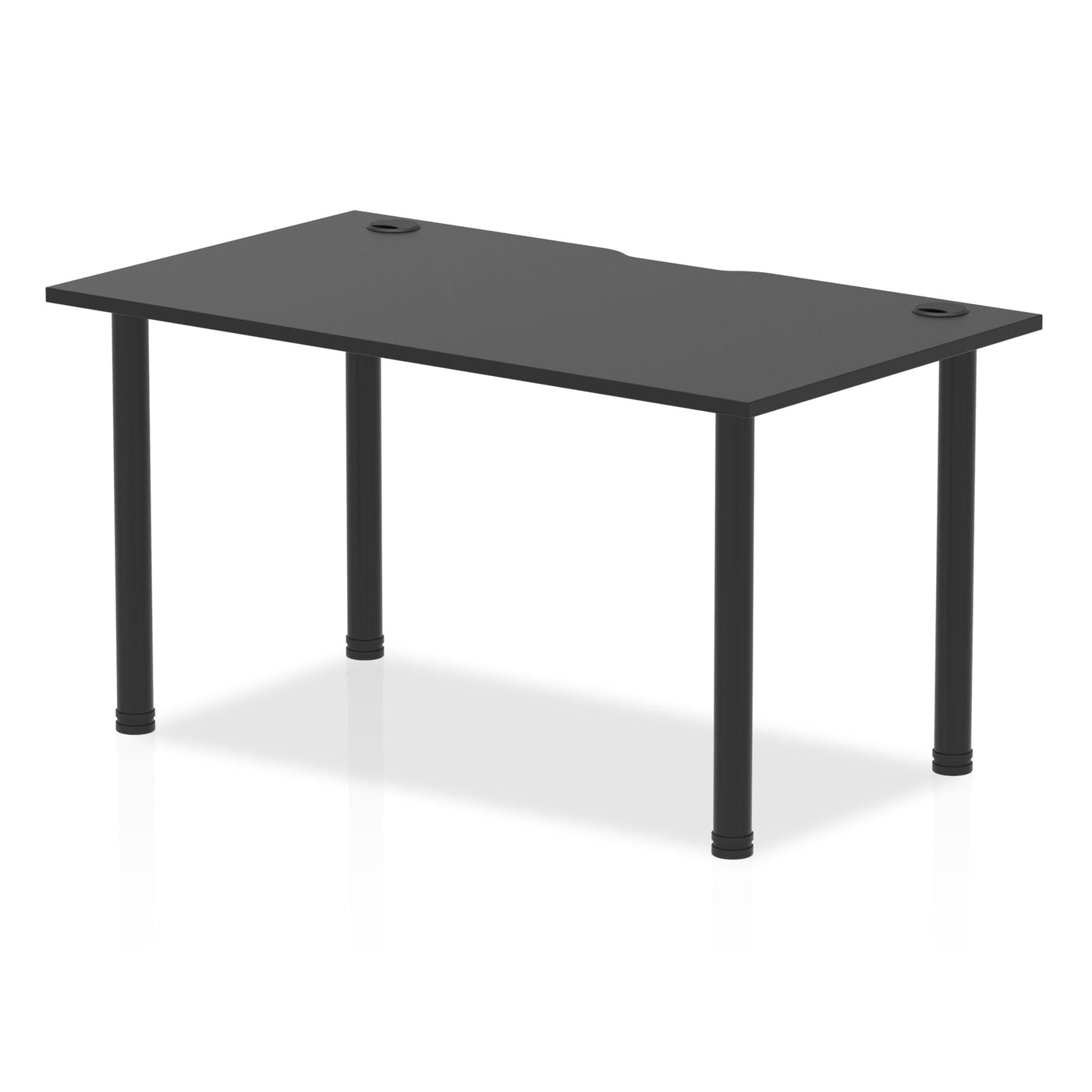 Impulse Black Series Straight Home Office Desk | Home Office Furniture | Work Desk | Homework Desk | Work from home | Black Desk