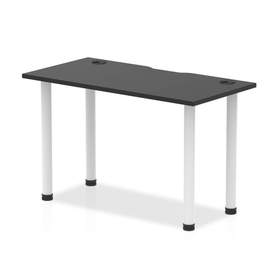 Impulse Black Series Slimline Straight Home Office Desk | Home Office Furniture | Work Desk | Homework Desk | Work from home | Black Desk