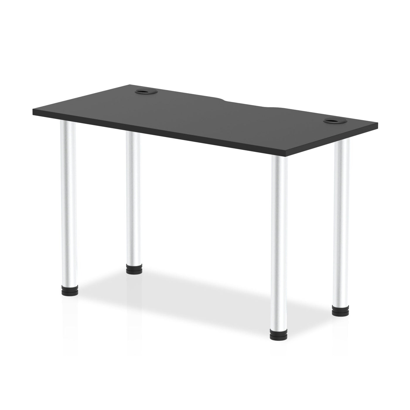 Impulse Black Series Slimline Straight Home Office Desk | Home Office Furniture | Work Desk | Homework Desk | Work from home | Black Desk