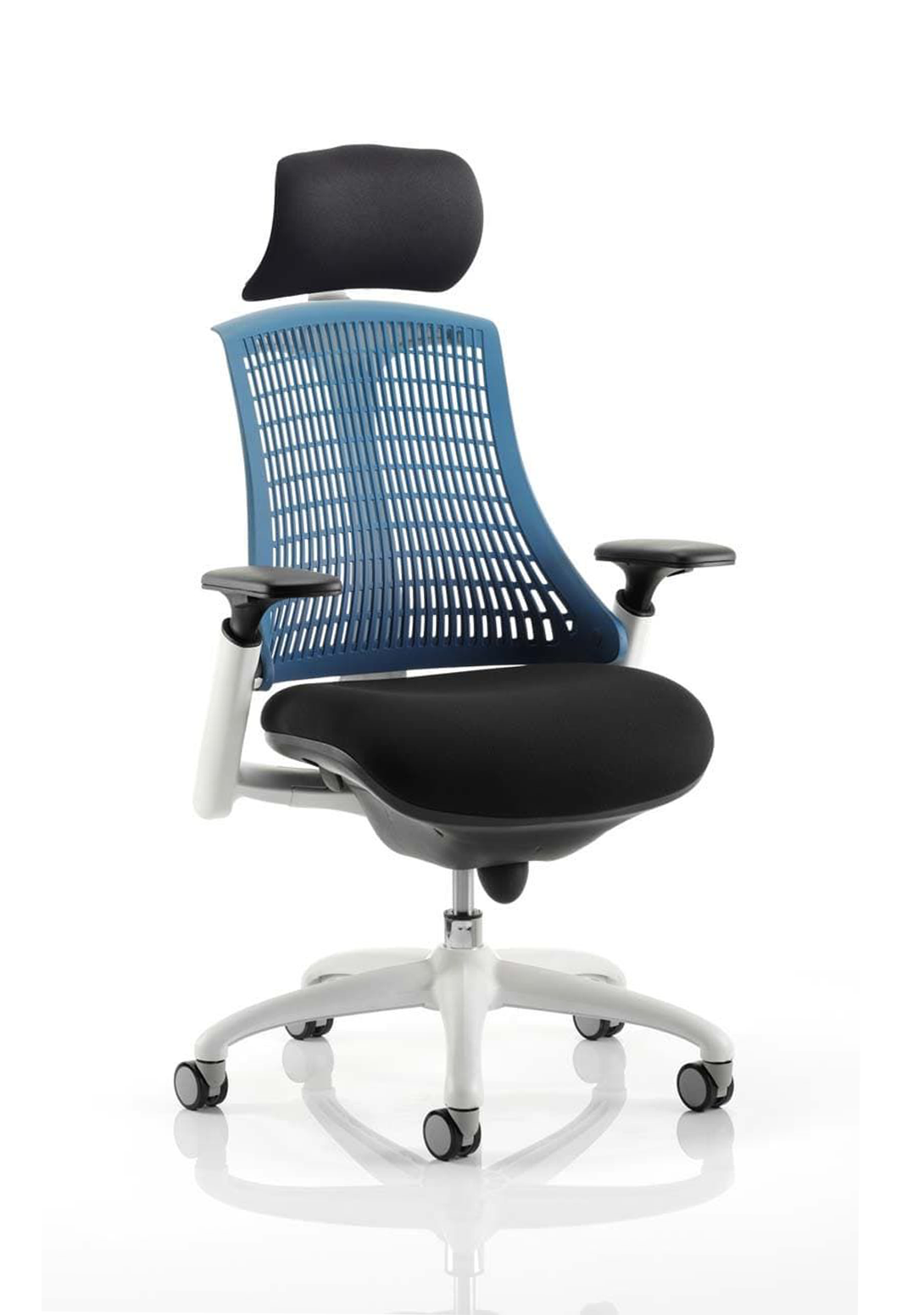 Flex with White Frame Home Office Chair | Home Office Furniture | Ergonomic Furniture | Office Chair | Swivel Chair | Home Office Furnishings | Ergonomic Office Chair