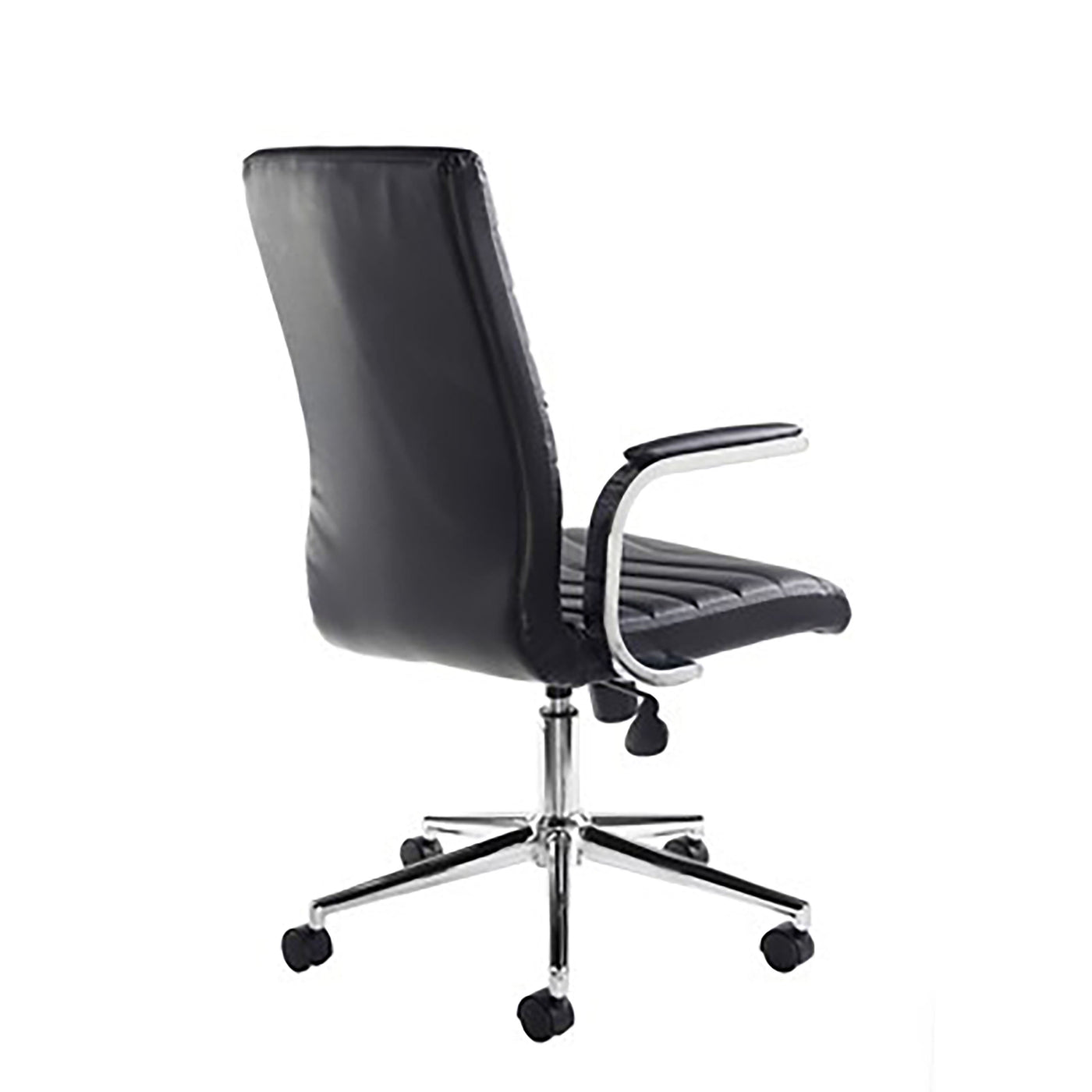 Martinez Home Office Chair | Home Office Furniture | Office Seating | Black Faux Leather Chair