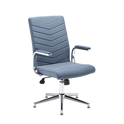 Martinez Home Office Chair | Home Office Furniture | Office Seating | Grey Fabric Leather Chair