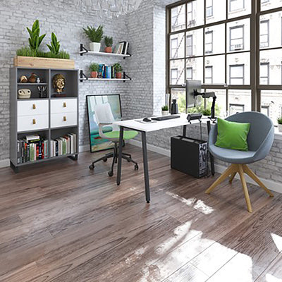 Sparta Desk with A-frame legs | Charcoal frame desk | Home Office Desk