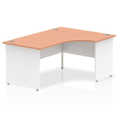 Impulse 1600mm Right Crescent Corner Desk | Panel End Desk | Home Office Furniture | Homework Desk | Work From Home Desk | Wooden Desk