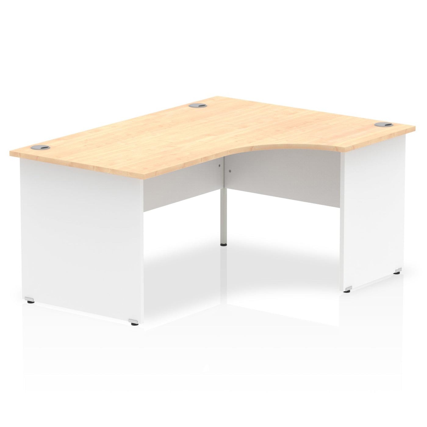 Impulse 1600mm Right Crescent Corner Desk | Panel End Desk | Home Office Furniture | Homework Desk | Work From Home Desk | Wooden Desk
